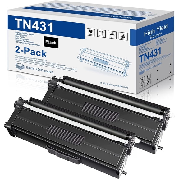 TN431Toner Cartridge Compatible for Brother TN-431 Toner for HL-L8260CDW HL-L8360CDW Printer