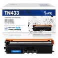 thumbnail image 1 of TN433C 1 Pack(Cyan) Compatible TN433 TN-433 High Yield Toner Cartridge Replacement for Brother DCP-L8410CDW HL-L8260CDW L8360CDW L9310CDWT L9310CDW L8360CDWT L9310CDWTT Printer Toner Cartridge., 1 of 6