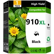 910XL 910 XL Ink Cartridges 1-Pack Black Compatible for HP 910XL 910 Ink Cartridges for OfficeJet 8020 8015e OfficeJet Pro 8025e 8020e Printer
