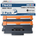 thumbnail image 1 of TN450 Toner Cartridge Compatible for Brother TN450 TN-450 TN420 for Brother Toner TN450 (2 Black）, 1 of 8