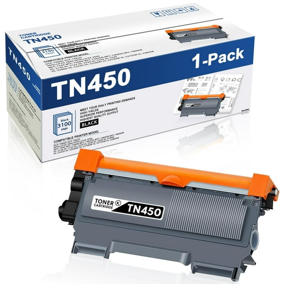 TN450 TN420 High Yield Toner Cartridge 1 Pack Compatible for Brother TN450 TN420 DCP-7060D Printer