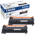 thumbnail image 1 of TN450 TN420 High Yield Toner Cartridge 2 Black Compatible for Brother HL-2280DW HL-2270DW DCP-7065DN Printer, 1 of 6