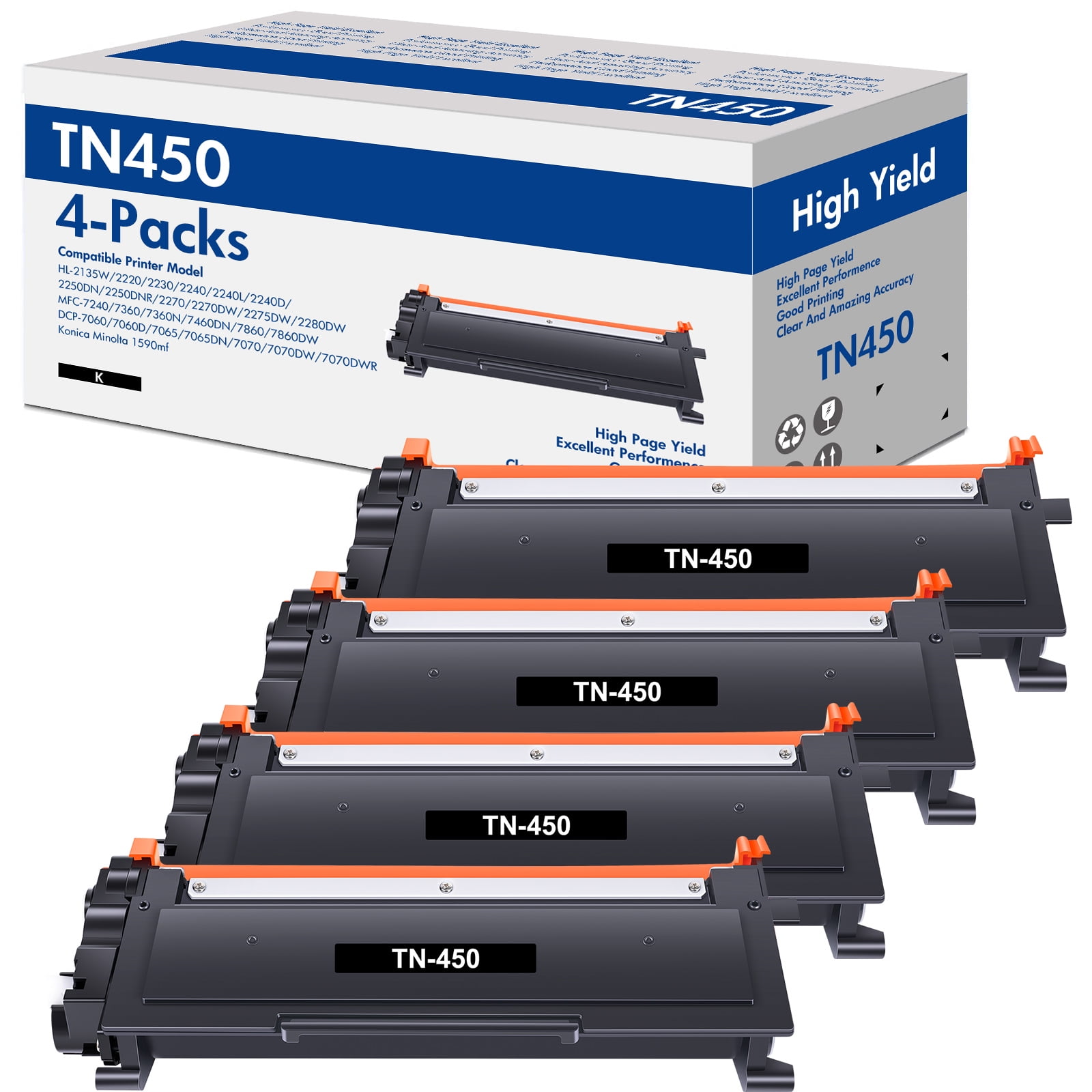 TN450 Toner Cartridge Black Compatible for Brother TN450 TN450 TN420