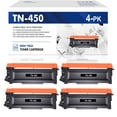 thumbnail image 1 of TN450 Toner Cartridge Compatible for Brother TN 450 TN-450 for Brother MFC-7860dw HL-2240 HL-2280DW HL-2270DW DCP-7065DN MFC-7360N Printer (Black, 4-Pack), 1 of 8