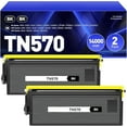 thumbnail image 1 of TN570 Toner Cartridge Black 2-Pack High Yield Replacement for Brother TN-570 TN540 Compatible with Brother HL-5100 HL-5140 HL-5150D 5170N MFC-8120 8220 8840 8840DN 8640D DCP-8040 8045D Printer, 1 of 6