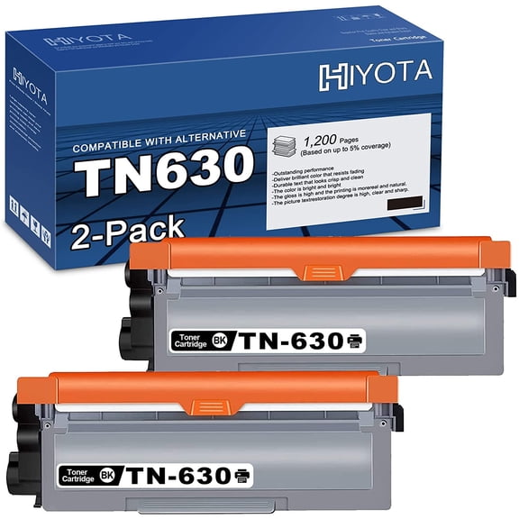 TN630 Replacement for Brother HL-L2300D Printer 2 Black