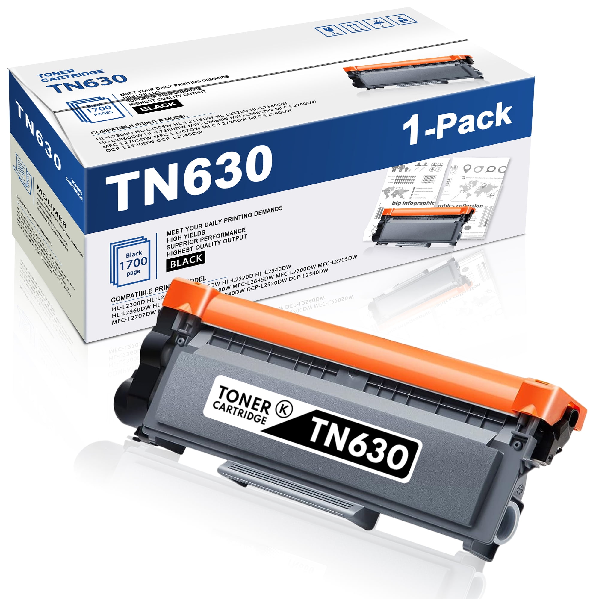 Toner 2600 Pagine 10 Cartucce Toner Compatibili Brother TN660/TN630 - Per Stampanti DCP-L2540DW, HL Serie, Nero, Resa 2600 Pagine Toner Per DCP- L2540DW HL2260D - Foto 5