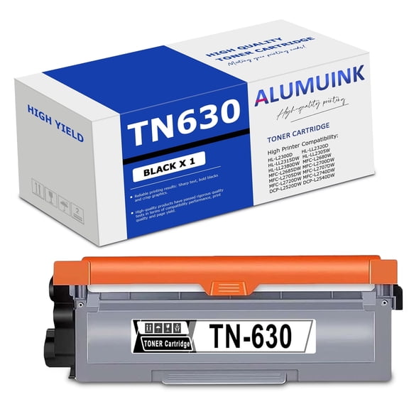 TN630 Toner Cartridge Compatible with Brother TN 630 TN660 TN630 High Yield to use with HL-L2380DW HL-L2320D HL-L2340DW DCP-L2540DW MFC-L2700DW MFC-L2720DW Printer (Black, 1 Pack)