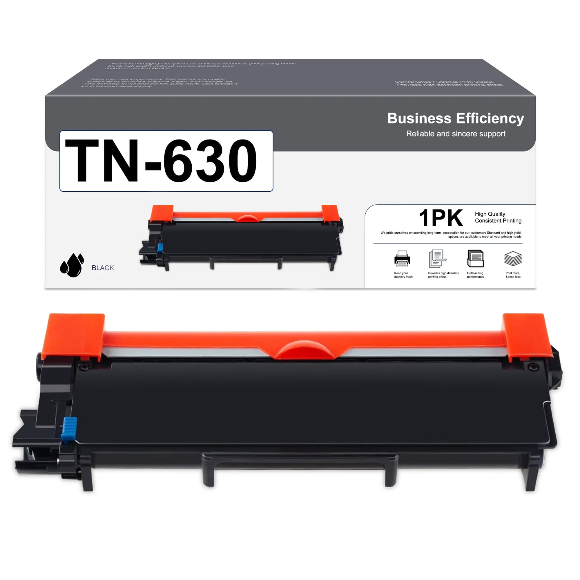 TN630 Toner Cartridge Replacement for Brother HLL2380DW Printer Black