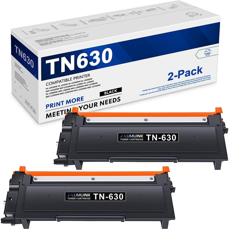 1 Pack TN-630 Black TN630 Compatible Toner Cartridge Replacement for  Brother HL-L2300D HL-L2305W HL-L2315DW HL-L2320D MFC-L2680W MFC-L2685DW