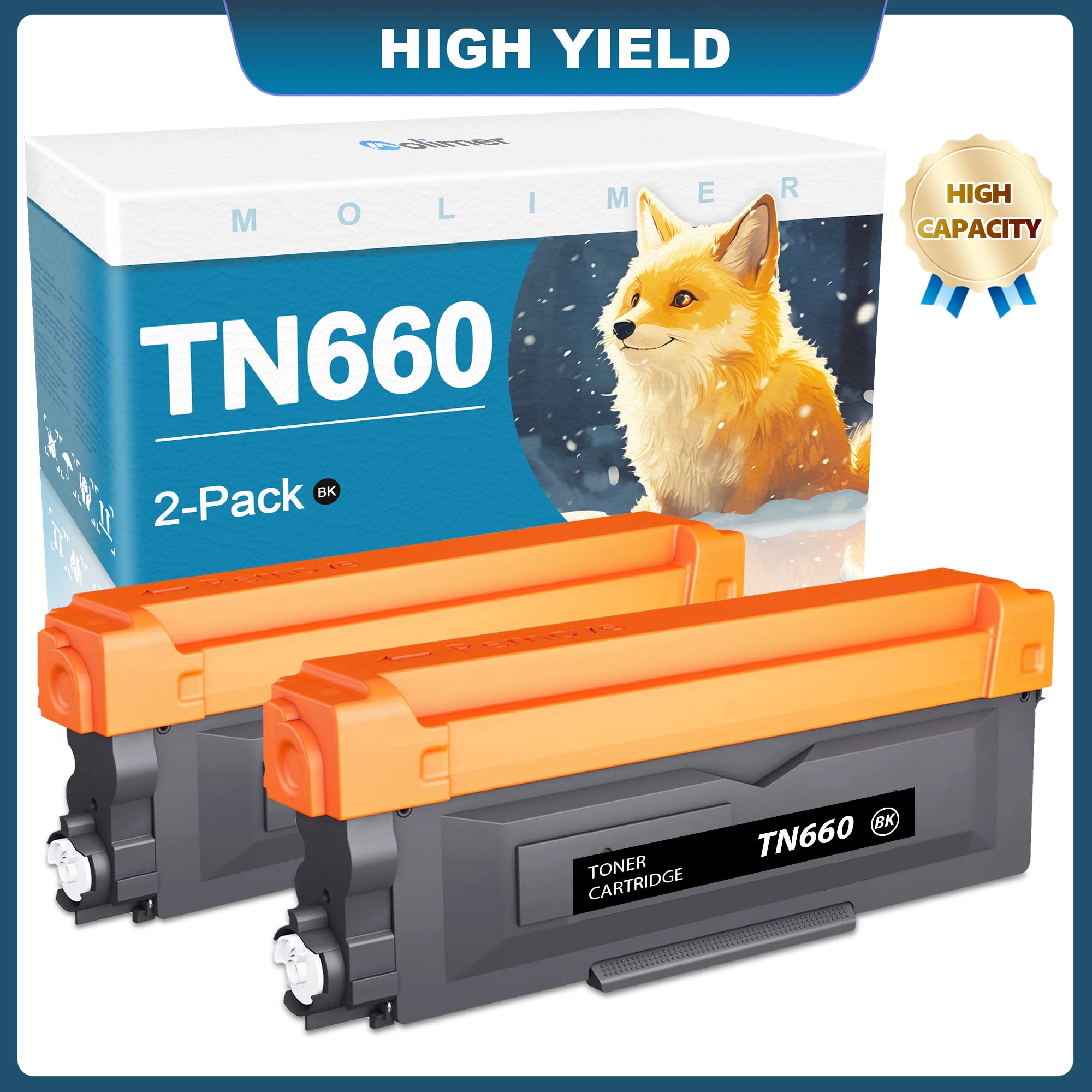 TN660 Black Toner Cartridge Replacement for Brother HLL2300D L2305W