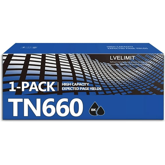 TN660 TN660 Toner Cartridge Black - Compatible 1 Pack Replacement for Brother TN-660 TN 660 TN660 Toner Use for HL-L2360DW HL-L2380DW MFC-L2680W MFC-L2685DW DCP-L2520DW Printer, High Yield