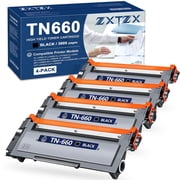 TN660 Toner Compatible for Brother TN660 Toner Cartridges Printer 4-Pack