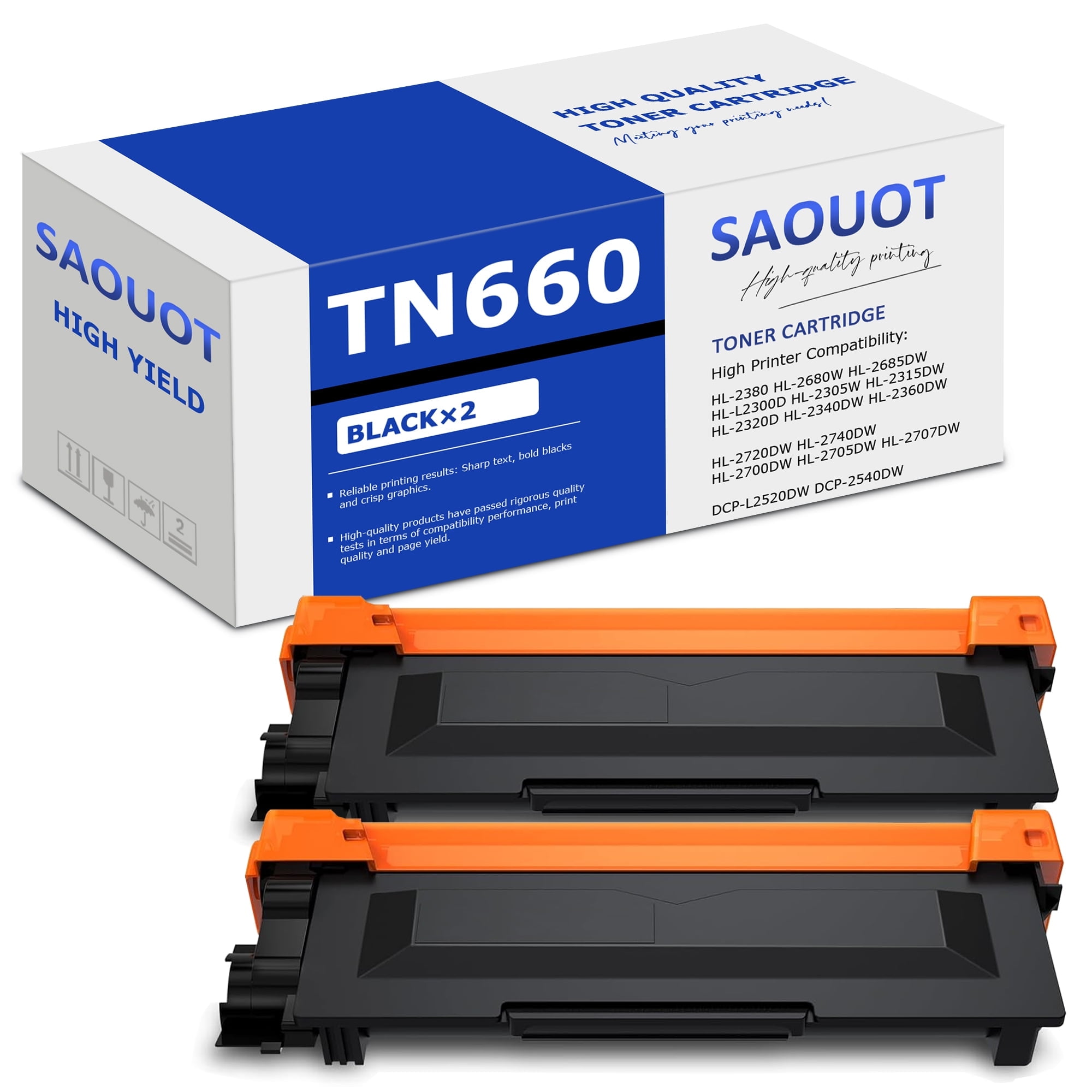 4-Pack InnoInk TN660 Compatible Toner Cartridges For Brother HL-L2300D L2340DW L2360DW MFC-L2700DW-872259