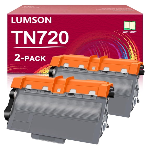 TN720 Toner Cartridge Black 2-Pack Replacement for Brother TN-720 TN750 TN-750 Toner Compatible with Brother HL-5450DN HL-5470DW HL-6180DW MFC-8710DW