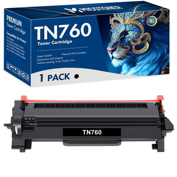TN730 TN760 Toner Cartridge Compatible for Brother TN-760 TN730 TN-730 HL-L2350DW MFC-L2710DW DCP-L2550DW MFC-L2690DW MFC-L2750DW Printer (Black 1-Pack)