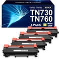 thumbnail image 1 of TN730 TN760 Toner Compatible Replacement for Brother TN730 TN-730 TN760 TN-760 Toner Cartridge for Brother Printer HL L2350DW L2370DW L2390DW HL-L2395DW MFC-L2690DW MFC-L2710DW MFC-L2717DW, 1 of 6