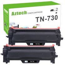TN730 Toner Cartridge Compatible for Brother TN-730 TN730 TN-760 TN760 Work with HL-L2350DW HL-L2390DW DCP-L2550DW MFC-L2710DW MFC-L2750DW Printer Ink (Black, 2-Pack)