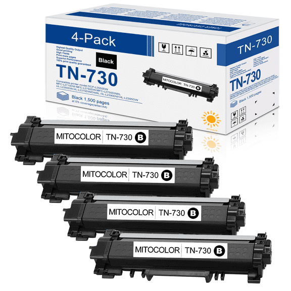 TN730 Toner Cartridge Compatible for Brother DCP-L2550D Printer (Approximately 1,500 Pages)