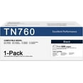 thumbnail image 1 of TN760 Black Toner Cartridge Replacement for Brother MFC-L2710DW 2550DW 2350DW Printers, 1 of 7