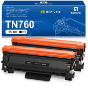 TN760 Toner Replacement for Brother TN760 Toner Cartridge for Brother Toner TN760 TN-760 TN730 TN-730 for MFC-L2710DW DCP-L2550DW MFC-L2750DW HL-L2370DW HL-L2350DW Printer 2 Pack