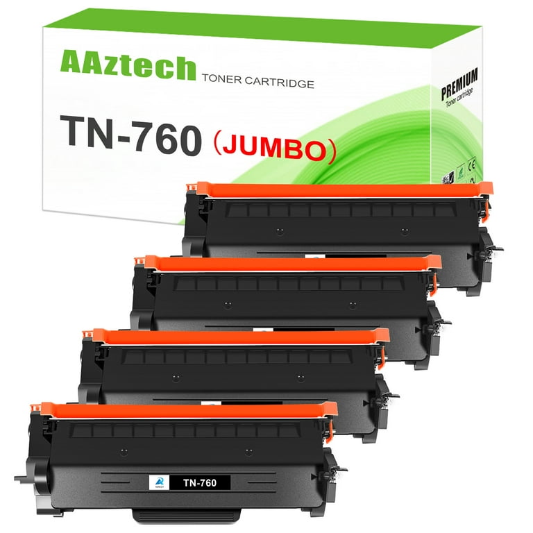 4Pack TN760 TN730 Toner Compatible for Brother MFC-L2710DW L2690DW  HL-L2370DW