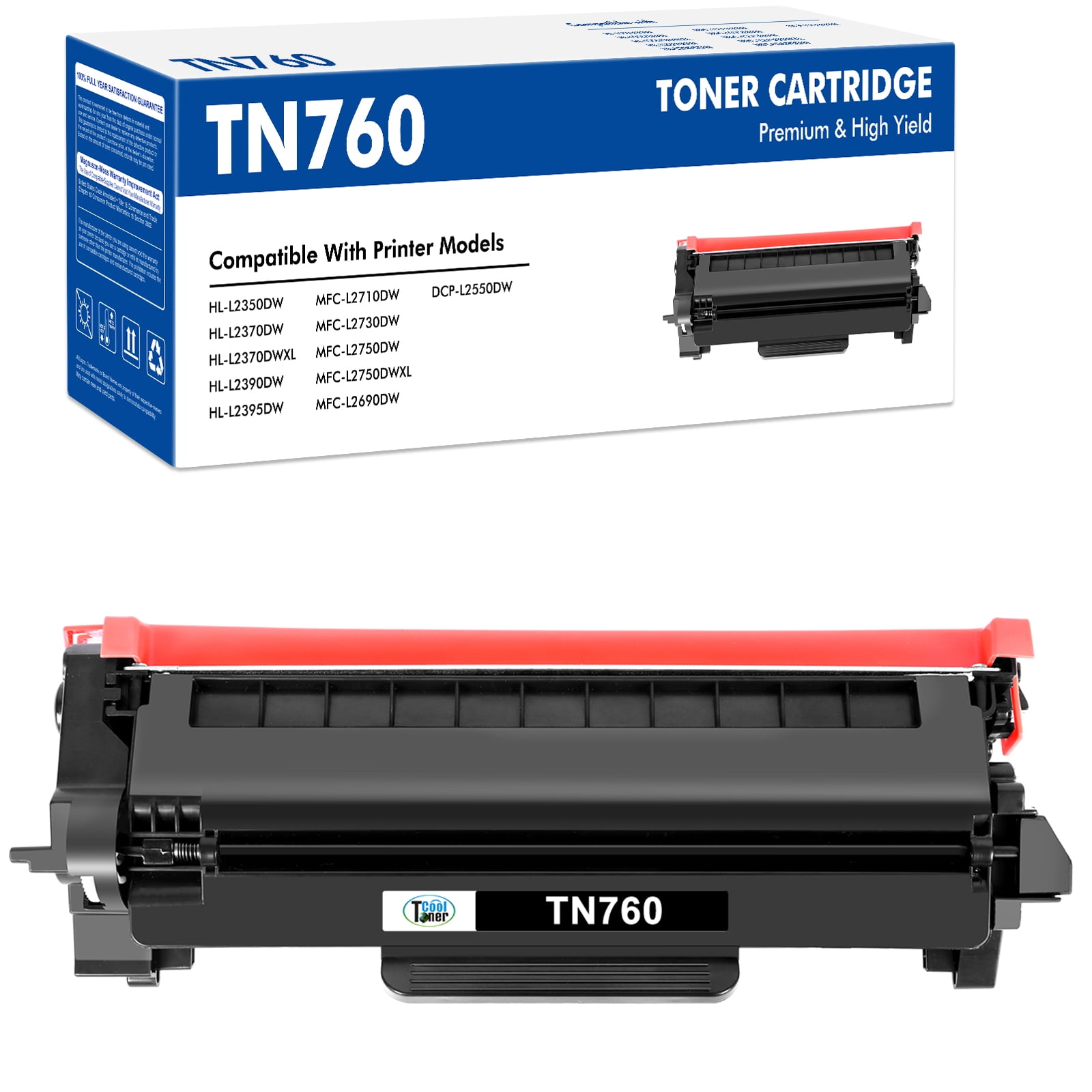Cartuccia toner TN730 TN760 TN770 con chip per Brother L2390DW L2395DW L2370DW DCP-L2550DW MFC-L2710DW L2750DW  7