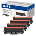 thumbnail image 1 of TN760 Toner Cartridge Compatible for Brother TN760 TN730 TN-730/TN-760 TN 760 DCP-L2550DW MFC-L2710DW MFC-L2750DW HL-L2350DW HL-L2395DW MFC-L2750DW Printer Ink (Black, 4-Pack), 1 of 6