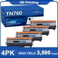 TN760 Toner Cartridge High Yield Replacement for Brother HLL2390DW HL