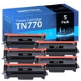 thumbnail image 1 of TN770 Toner Cartridge Compatible for Brother TN-770 MFC-L2750DW L2750DWXL HL-L2370DW HL-L2370DWXL Printer (Black,5-Pack), 1 of 6