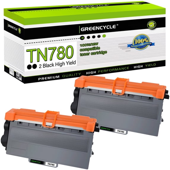 TN780 High Yield Compatible Toner Cartridge Replacement for Brother TN-780 TN 780 work with HL-6180DW HL-6180DWT MFC-8950DW MFC-8950DWT Printer (2 Pack, Black)