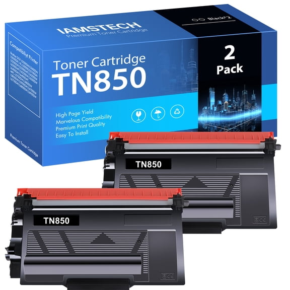 TN820 TN-820 Toner Cartridge Replacement Compatible for Brother TN 820 Black Toner for HL-L6200DW MFC-L5850DW HLL6200DW HL-L6200DW MFC-L5900DW MFC-L5700DW HL-L5200DW MFC-L6800DW Printer (2 Pack)
