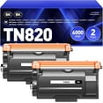 thumbnail image 1 of TN820 Toner Cartridge High Yield Black 2-Pack Compatible with Brother TN-820 TN850 TN820 TN890 HL-L6200DW L6200DWT L5100DN L5200DW L6400DW MFC-L5800DW L5700DW L6700DW L6800DW DCP-L5600DN Printer Ink, 1 of 6