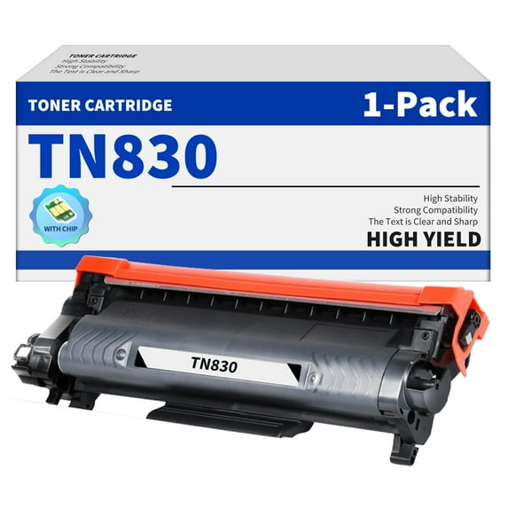 TN830 Toner Cartridge Replacement for Brother TN830 Toner Cartridge TN-830 for HL-L2400D HL-L2480DW HL-L2405W HL-L2460DW MFC-L2820DW MFC-L2820DW DCP-L2640DW Printer (1-Pack)