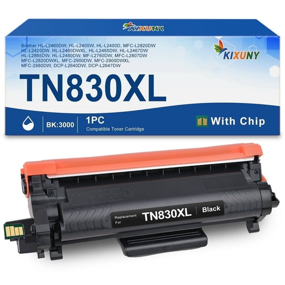 TN830XL Toner Cartridges Replacement for Brother TN830XL Toner for Brother TN830 Toner (1 Black)