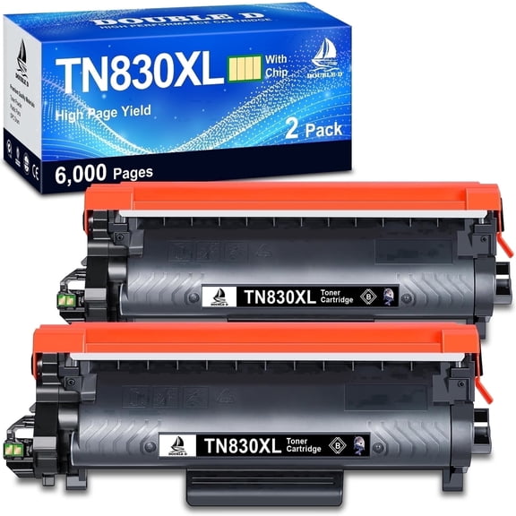 TN830XL Toner Cartridge Compatible for Brother TN830 Toner Cartridge for Brother Printer DCP-L2640DW HL-L2460DW MFC-L2820DW HL-L2405W HL-L2400D HL-L2480DW