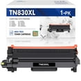 thumbnail image 1 of TN830XL TN830 High Yield Toner Cartridge Compatible for Brother TN830XL TN830 TN-830 DCP-L2640DW HL-L2460DW HL-L2405W MFC-L2820DW L2900DW HL-L2400D L2405W L2480DW Printer Ink Black 1-Pack, 1 of 8
