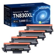 WORDGIFT TN830 Toner Cartridge compatible for Brother TN830XL TN830XL/V TN830 Toner Cartridge for Brother DCP-L2640DW HL-L2460DW HL-L2405W HL-L2400D Printer Ink 4 Black