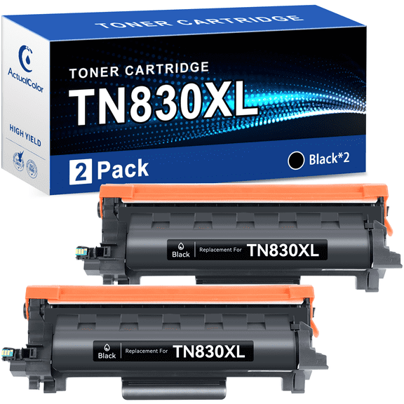 TN830XL TN830 Toner Cartridge Compatible for Brother Toner TN830 TN-830 XL for HL-L2420DW HL-L2465DW (2 Pack)