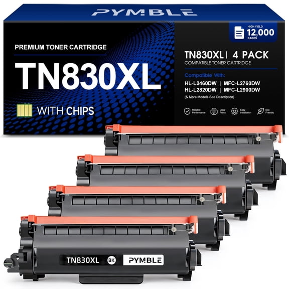 TN830XL Toner Cartridge Compatible for Brother 830XL toner Cartridge for Brother DCP-L2640DW HL-L2460DW L2405W Printer