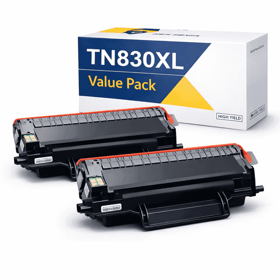 TN830XL Toner Cartridge Replacement for Brother DCP-L2640DW HL-L2460DW L2480DW L2400D MFC-L2820DW Printer(2 Pack)