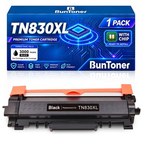 TN830XL Toner Cartridge Compatible for Brother TN830 Toner for HL-L2400D HL-L2480DW MFC-L2820DW DCP-L2640DW Printer (Black High Yield)