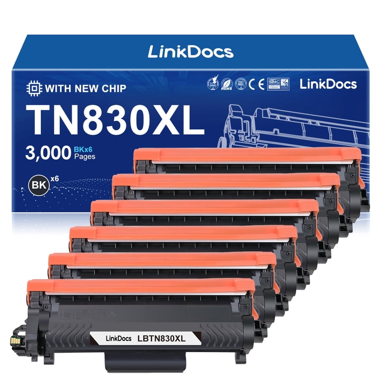 E-Z Ink Compatible TN830XL Toner Cartridge For Brother Printers – High Yield 3,000 Pages, 1 Black