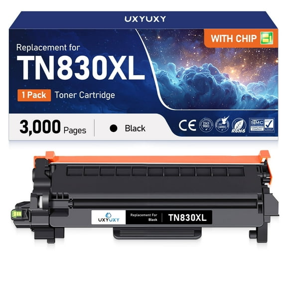 TN830XL Toner Cartridges Replacement for Brother TN-830XL TN-830 to Use with Brother DCP-L2640DW HL-L2480DW MFC-L2807DW MFC-L2820DW MFC-L2820DWXL Printer (1 Pack)