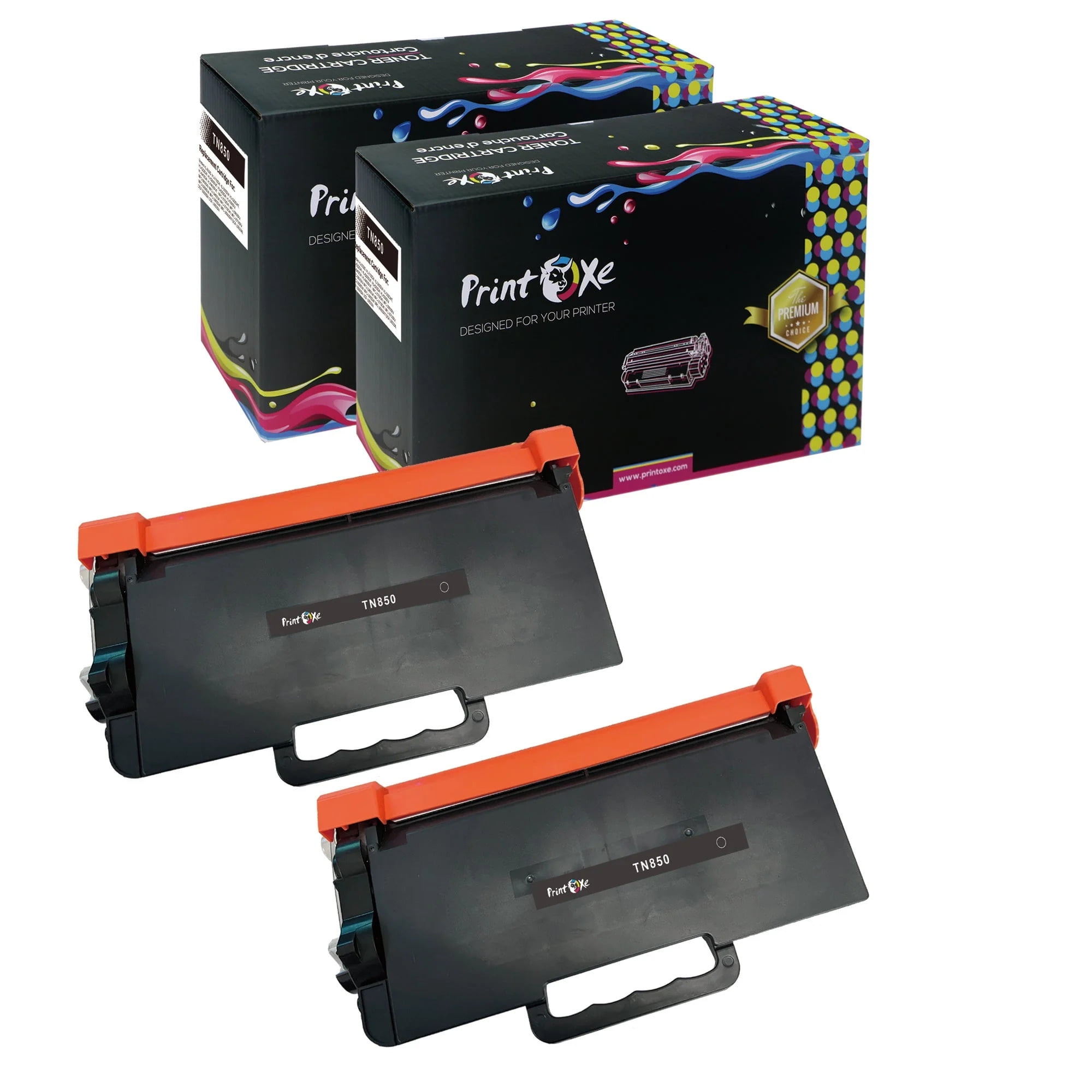  Brother TN-850 DCP-L5500 L5600 L5650 HL-L5000D L5100 L5200  L5200 Toner Cartridge (Black) in Retail Packaging - 2 Pack : Office Products