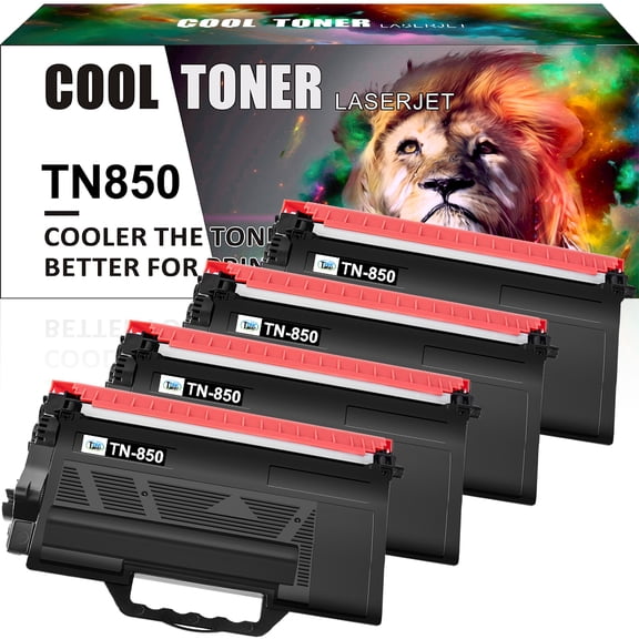 TN850 Compatible for Brother TN-880 TN-850 TN-820 TN820 Toner Cartridges High Yield Work with HL-L6200DWT L6200DW L5200DW L5100DN MFC-L5800DW L5700DW L6700DW L6800DW 4 Black