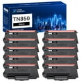 thumbnail image 1 of TN850 High Yield Toner Cartridge Compatible for Brother TN850 TN820 TN-850 TN 850 TN-820 MFC-L5900DW HL-L6200DW HL-L6200DWT HL-L5200DW MFC-L5700DW MFC-L5850DW MFC-L6800DW Printer Ink (Black, 10-Pack), 1 of 9