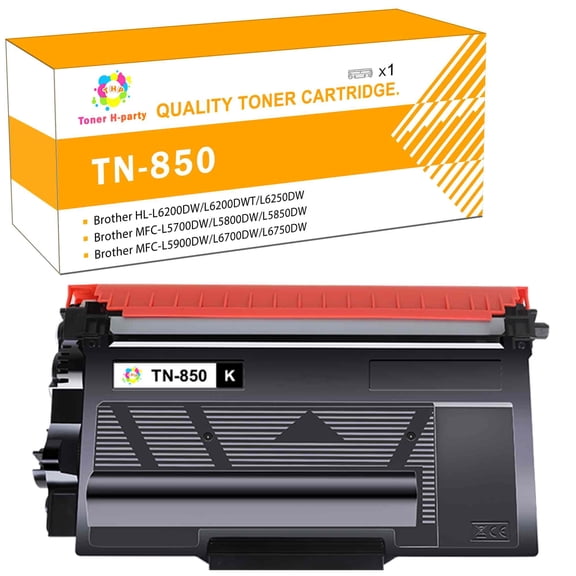 TN850 High Yield Toner Cartridge TN-820/TN-850 TN 850 1 Pack Black Replacement for Brother TN850 TN-850 TN 850 TN820 HL-L6200DW MFC-L5850DW MFC-L5900DW MFC-L5700DW HL-L5200DW MFC-L6800DW Printer Ink
