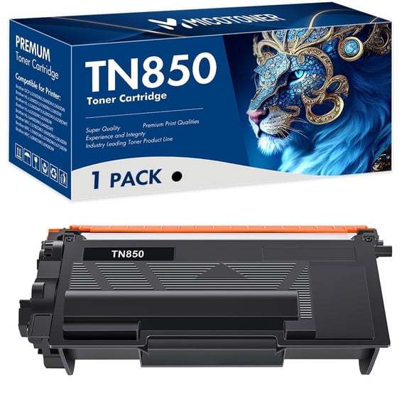 TN850 Toner Cartridge Compatible for Brother TN850 TN 850 TN-850 TN820 TN-820 HL L5200DW High Yield for HL-L6200DW HL-L5200DW MFC-L5850DW MFC-L6800DW DCP-L5600DN Printer (Black,1-Pack)