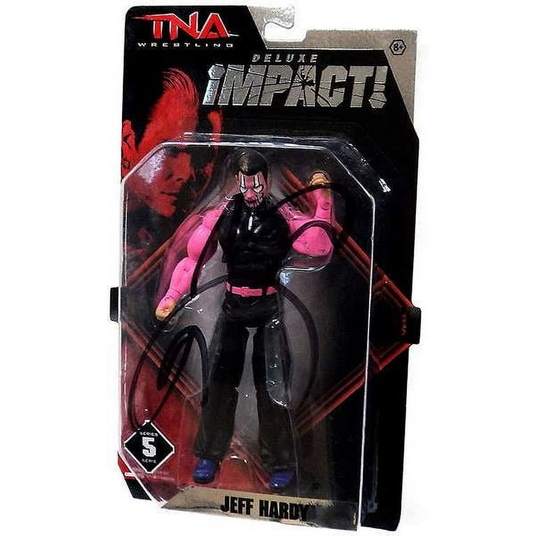 TNA Wrestling Jeff Hardy Action Figure (Pink Face Signed by